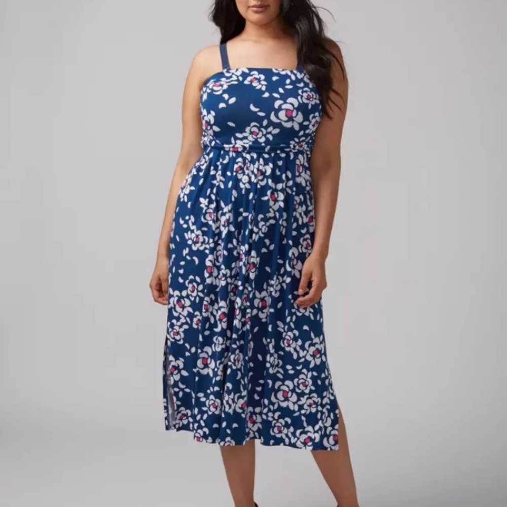 Lane Bryant Floral Convertible Midi, Sz 22/24